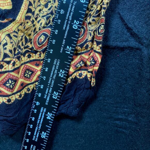 Harem Womens Pants Black Multi Elephant Lounge Boho Bohemian One Size - Picture 7 of 13